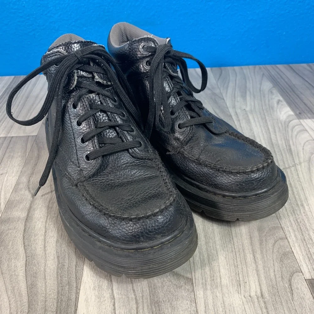 Dr Martens Garvey Black Leather Casual Lace Up Ankle Chukka Boots Men's US 10M